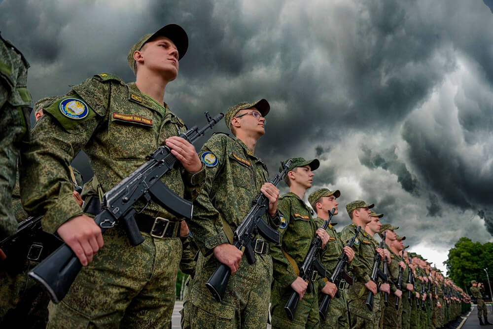 изображение новобранцев, набранных служить в Специальной Военной Операции
